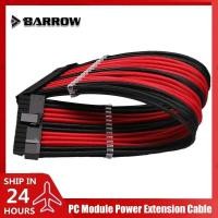 ราคา Barrow PC PSU Extension Cable แหล่งจ่ายไฟ 24Pin ATX GPU 6 2Pin CPU 4 4Pin 18AWG สีดํา ขาว สีดํา แดงผสมสี (49508644481)