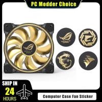 ราคา เคสคอมพิวเตอร์ สติ๊กเกอร์พัดลม ROG MSI AORUS Corsair Label Gold plated Paster PC Gamer GPU อุปกรณ์ตกแต่ง 3 ชิ้น ล็อต (44858639737)