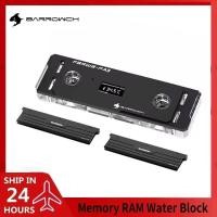 ราคา Barrowch PC Memory RAM Water Block 2 Armors Vest Multi mode Display Module Cooling Cooler Set Flash Stick 5V ARGB FBRWB PA3 (44958639692)