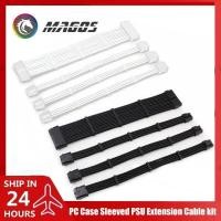 ราคา PC Case Sleeved PSU Extension Cable kit ATX สายไฟ 4 In 1 18AWG ATX 24Pin VGA 6 2P CPU 4 4Pin Transfer สายไฟ (44858639736)