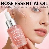 ราคา Rose Essential Oil เซรั่มบํารุงผิวหน้า Face Oil เหมาะสําหรับประเภทผิว Hydrating Nourishing Facial with Rose Extract Skin Care Deep Moisturizing (58158530133)