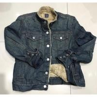 ราคา เสื้อแจ๊คเกตยีนส์ บุขนนิ่มๆ Gap M (25477375396)