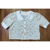 ราคา เสื้อครอป ปักลายดอกไม้ Nidaa (25182962505)
