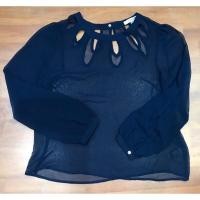 ราคา เสื้อฉลุ ผ้าบาง Forever 21 ไซส์ M สีน้ำเงิน (24113817595)