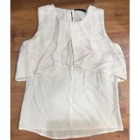ราคา เสื้อแขนกุด ดีเทลผ้าพริ้วช่วงอก สีโอรสอ่อน (25363817427)
