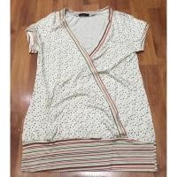 ราคา เสื้อคอวี เอวจั๊ม ลายจุด Forever 21 L (25024665773)