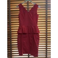 ราคา เดรส เอชแอนด์เอ็ม สีแดงส้ม ซิปหลัง ระบายเอว (19461431889)