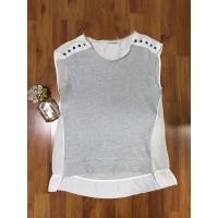 ราคา เสื้อผู้หญิง Zara ไซส์ S แต่งหมุดช่วงบ่า ด้านหน้าผ้าknit ด้านหลังผ้าบาง (16497358023)