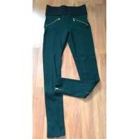 ราคา เลกกิ้ง Zara เอวสูงอีลาสติค แต่งซิปทอง สีเขียว ไซส์ S (18389964226)