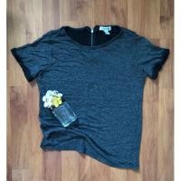 ราคา เสื้อผู้หญิง เนื้อผ้านิ่มเด้ง ใส่สบาย แต่งซิปหลังแขนพับ Forever21 (19374424827)