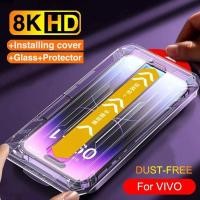 ราคา Vivo V60 V50 V40 Lite V11i V15 V20 Pro V20 SE V21 V21E V23 V23E V25 V25E V27E V29E V9 Youth ฝุ่นฟรีคลิกเดียวติดตั้งคลุมทั้งหมดกระจกนิรภัยป้องกันหน้าจอ (27489556590)
