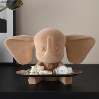 ราคา Simple Modern Dumbo Elephant Key Storage Tray เดสก์ท็อปตกแต่งถาด Creative Home (27594567741)