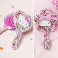 ราคา หวีกลิตเตอร์ kitty หวี my melody ของแท้ รอบส่ง29มีนา นำเข้าจากเกาหลี หวีแปรง หวีพกพา หวีน่ารัก (56057534722)