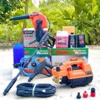 ราคา Austin เครื่องฉีดน้ำแรงดันสูงปรับแรงดันได้ 500 barเซ็ต 1แถม18 รายการ (24428609271)