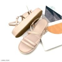 ราคา HaloBangkok รองเท้า Wedge Shoe หนังไมโครไฟเบอร์ รุ่น LA6906 (24083190922)