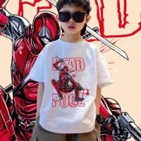 ราคา 2025 Marvel Deadpool Wolferine Kids T shirt รูปแบบใหม่ 100 150 ซม (52807954037)