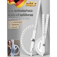 ราคา ขายร้อน แบบพกพาและแม่นยำ ไม้บรรทัดวัดมุมแขนเดียวสแตนเลส เกจวัดมุม 180 ไม้บรรทัดวัดมุมครึ่งวงกลมปรับได้ (26012487826)