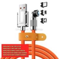 ราคา 120W สาย USB 540 แม่เหล็ก 6A Type C Fast charging Liquid ซิลิโคนสายชาร์จข้อมูลสําหรับ VIVO Y18 Y29 Y21D Y19S Y04 Y28 V40 V40Lite V50 V50lite V60 V60lte FAST Charge CABLE (55705265717)