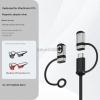 ราคา LIKAIYUE TYPE C หญิง Shokz OpenSWim Pro S710 AS800 หูฟังการนํากระดูกพร้อมสายชาร์จสําหรับ Shokz AS800 S803 S810 (51658025330)