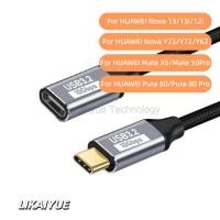 ราคา LIKAIYUE USB C 3 1 Gen2 ประเภท C ชายหญิง Fast Charge Extender USB C 3 1 สายสําหรับ HUAWEI Nova 13 13i 12i Y73 Y72 Y62 Mate X6 Mate 50Pro Mate (48102100699)