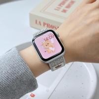 ราคา หมวกด้านบนหมีรูปแบบสายนาฬิกาสําหรับ แอปเปิล ดู ชุด 10 ส9 แนวโน้มแฟชั่นสายรัดข้อมือนุ่มสบายทนทานเปลี่ยนสายนาฬิกาข้อมือสําหรับ iดู (47158511496)