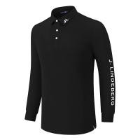 ราคา J lindeberg Golf Long Sleeved เสื้อยืดผู้ชายฤดูใบไม้ร่วงฤดูหนาวสบายกีฬาเสื้อโปโลเสื้อผ้ากอล์ฟผู้ชาย Quick Drying Jersey 2301 (56252895427)