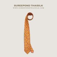 ราคา เนคไทผ้าไหมแท้ทอลายช้าง 3 Elephants EDITION พร้อมกล่องผ้าไหม Necktie THAI SILK (43713912662)