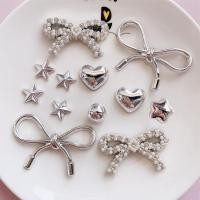 ราคา รองเท้าเคสโทรศัพท์ handmade สไตล์หัวใจและโบว์ เพียร์لเงิน พร้อมอุปกรณ์diy (40555576710)