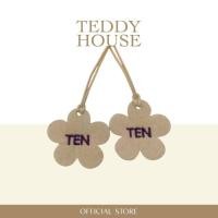 ราคา Teddy House Tag แท็กชื่อดอกไม้ ปักชื่อได้ไม่เกิน 4 ตัวอักษร ของขวัญ your name ราคาต่อป้าย (40905833195)