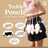 ราคา Teddy House Fluffy Pouch with Hand Strap กระเป๋า หน้าหมี กระเป๋าสตางค์คล้องมือ ขนFluffy สุดนิ่ม (24716151532)