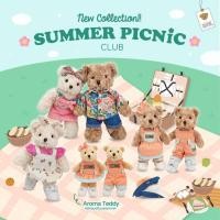 ราคา Teddy House Summer Picnic Club ชุดเสื้อผ้าตุ๊กตาหมี ขนาด 8 10 12 นิ้ว เสื้อผ้าเปลี่ยนได้ (25276103376)