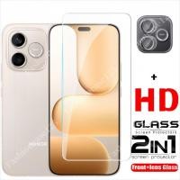 ราคา 2in1 สําหรับ Honor 600 Lite ป้องกันหน้าจอกระจกนิรภัยสําหรับ Honor 600 Lite 600Lite Honor600 5G 2026 ฟิล์มด้านหน้ากลับเลนส์ 9H ความแข็งโปร่งใสทั้งหมด Anti (52157846230)