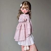 ราคา เสื้อผ้าเดียวไม่รวมตุ๊กตา bjd ob22 ob24 Azone blythe ชุดสามชิ้นเสื้อผ้าตุ๊กตาทดแทนแฮนด์เมดสีชมพู (46507706847)