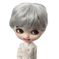 ราคา ขายเท่านั้น Wigs Blythe Big Head Dots Qbaby Silver Grey Soft Silk Short Hair (53007682488)