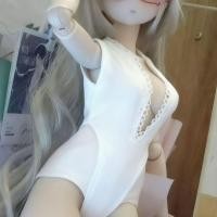 ราคา เสื้อผ้าเดียวไม่รวมตุ๊กตา BJD 1 4 Doll Clothes Based Black White Bodysuit (41777090288)
