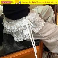 ราคา กระโปรง BEAU1 Lace Up Ruffles แบบ mini ลายจุดปักดอกไม้สไตล์ Harajuku สามารถแมทช์ได้กับกางเกงยีนส์ (49008375684)