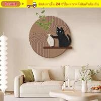 ราคา บิว1ภาพวาดตกแต่ง สไตล์ครีมฝรั่งเศส วัสดุหินทรายภาพจิตรกรรมฝาผนังผนัง สนุกแมวออกแบบจีนโบราณรักษาออกแบบสไตล์ยุคกลางแขวนภาพวาดตกแต่งบ้าน (53558010197)