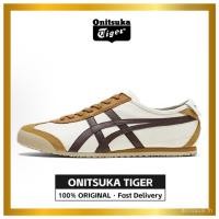 ราคา ร้านค้าอย่างเป็นทางการ Tiger MEXICO 66 สําหรับผู้หญิงและผู้ชาย รองเท้าวิ่ง สีขาว น้ําตาล หุ้มข้อต่ํา (48507832293)