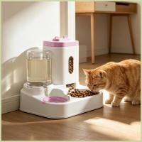 ราคา เครื่องให้อาหารแมวอัตโนมัติ 2 in 1 สมาร์ทชามน้ําอาหารเครื่องจ่ายอาหารสัตว์เลี้ยงสําหรับกลางแจ้งในร่มสัตว์ลูกแมวลูกสุนัข fescanth (51758552287)