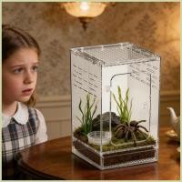 ราคา Spider Enclosure สบายอะคริลิคโปร่งใส Mantis Habitat กบ Enclosure สําหรับ Lizards เต่าขนาดเล็ก fescantth (46058162669)