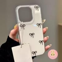 ราคา น่ารักสีดําโบว์เคสโทรศัพท์สําหรับ infinix Hot 60 60i 50 40 30 30i 12i Pro Plus Pro 9 Play 8 4G 5G ปลอก Grace ครีมสีขาว Anti fall นุ่มปกหลัง (55302934861)