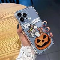 ราคา น่ารักฮาโลวีน Tom Jerry เคสโทรศัพท์สําหรับ Realme GT7 GT7T GT6 GT6T GT5 GT3 240W GT2 GT Neo 7 7X 6 5 SE 3T 2 2T Master Explorer P3 P1 V23i V15 ปลอกฟักทองนุ่ม (44475877808)