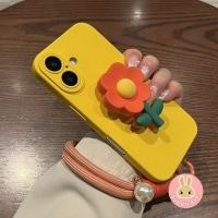 ราคา ดอกไม้สีส้มยืนซิลิโคนเคสโทรศัพท์สําหรับ Huawei Pura 70 Pro Plus Ultra P60 P50 P30 P40 Pro Plus P40 Lite P สมาร์ท Z Y9 Prime 5G ปลอกน่ารักนุ่มพร้อมสายคล้องมือ (29135262214)