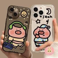 ราคา สําหรับ Xiaomi 14T Pro Civi 4 Pro 14 Ultra 13 13T 12 12S 12T Pro Xiaomi 13 Lite 13 12S พิเศษโปร่งใสคู่กรณีน่ารักการ์ตูนสวมใส่หูฟังหมูสีชมพูเคสโทรศัพท์ (28306521447)