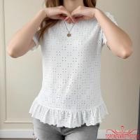 ราคา เสื้อยืดแฟชั่นสำหรับผู้หญิง ทรงหลวม สไตล์ฤดูร้อน แขนสั้น คอรอบ พิมพ์ลายตาไก่ Jacquard (47203956420)