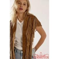 ราคา ชุดแขนกุดสไตล์ฮิปпиยุค 70s แบบWestern Collar มีพู่เสื้อทำจากหนังแกะ suede (41767435386)