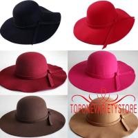 ราคา Nto hot Vintage Women Wide rim Flopy Warm Fashion Hat Lover Trilby Cool (1237806132)