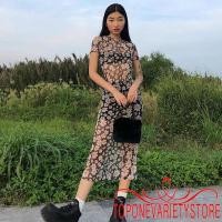 ราคา Topq ชุดเดรสแขนสั้นลําลอง คอกลม ความยาวปานกลาง พิมพ์ลายดอกเดซี่ สําหรับผู้หญิง (14238222851)