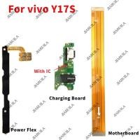 ราคา สําหรับ vivo Y17S USB ชาร์จพอร์ตบอร์ด เมนบอร์ดหลักเมนบอร์ด flex ปุ่มปรับระดับเสียงสวิตช์ไฟเปิดปุ่ม Flex Cable (53706047024)