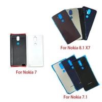 ราคา ฝาหลังแบตเตอรี่กระจกด้านหลังเปลี่ยนฝาครอบด้านหลังสําหรับ Nokia 7 7 1 5 1 Plus X5 6 1 Plus X6 8 1 X7 (40604720286)